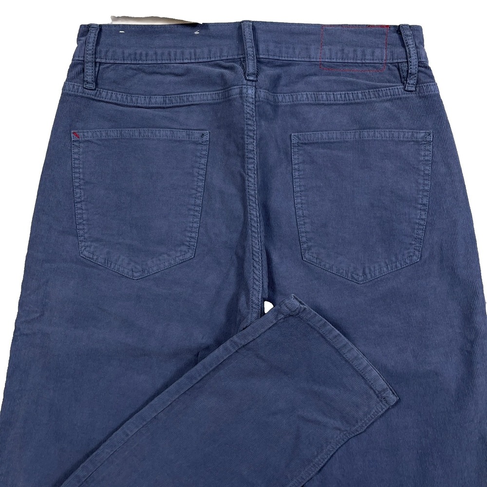 Marine Layer Corduroy Pants Men 33x34 Slim Fit Straight Leg Blue Chino Dress A44